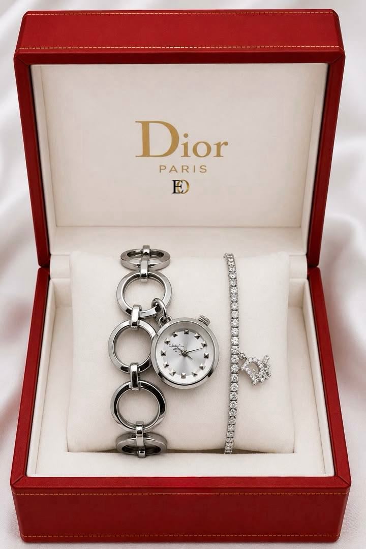 Conjunto reloj y pulsera Dior - Imagen 1