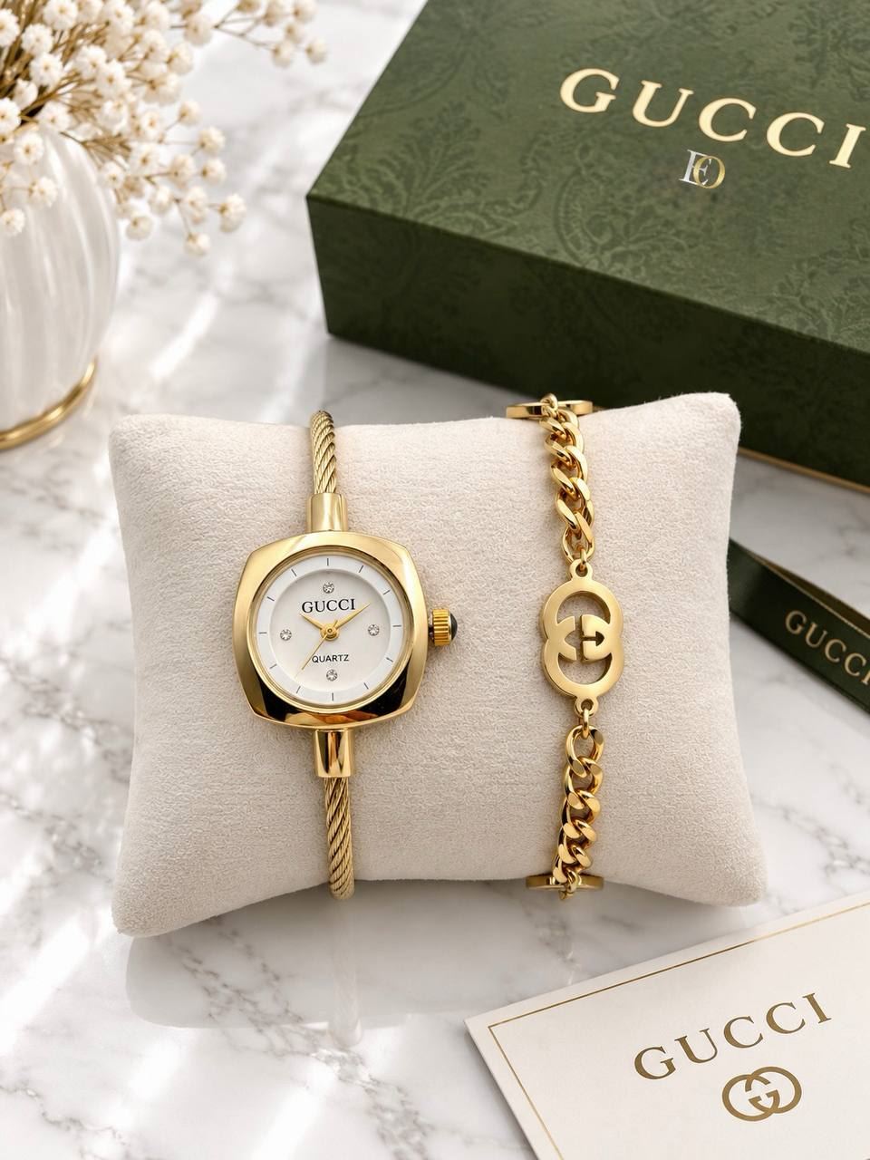Conjunto reloj y pulsera Gucci - Imagen 1