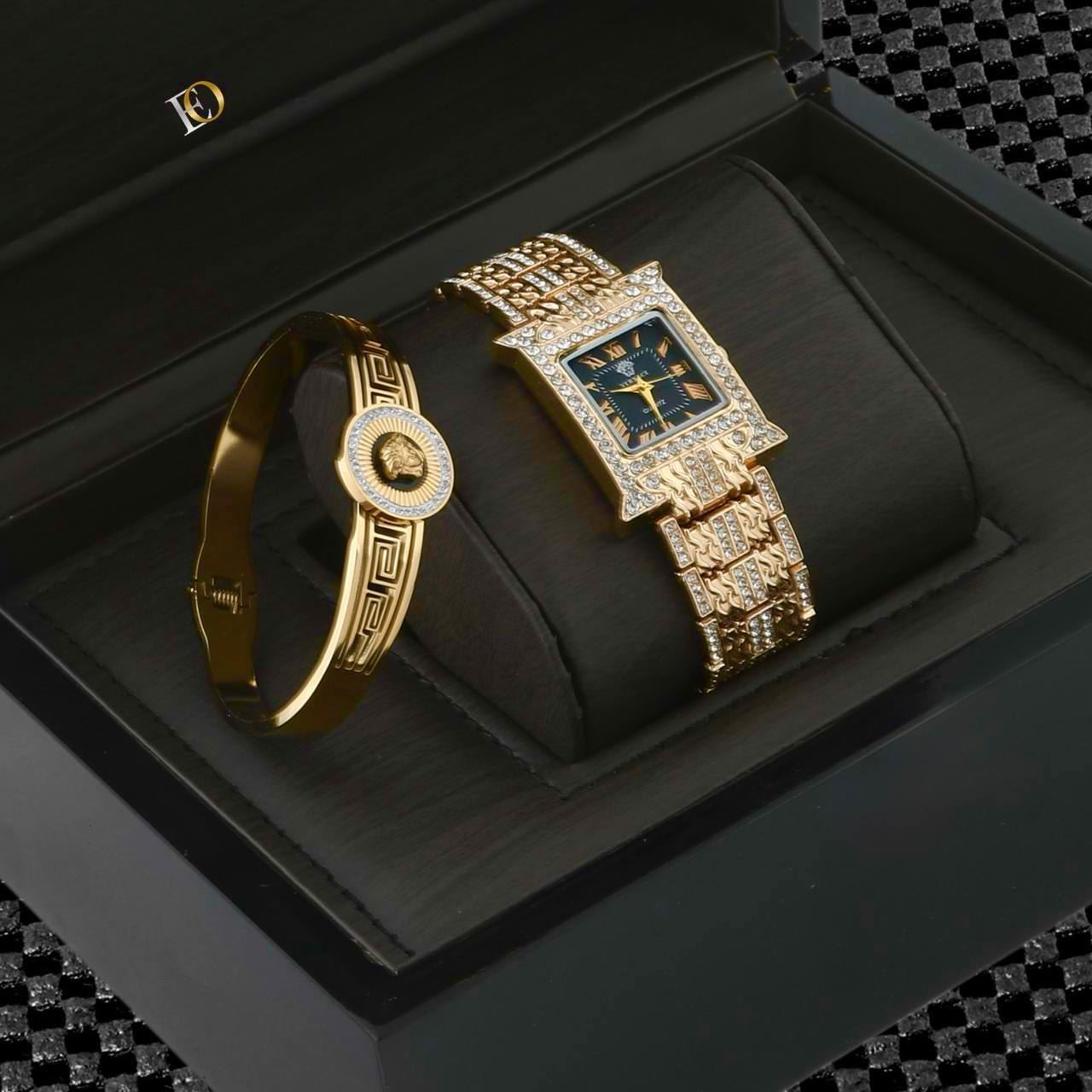 Conjunto reloj y pulsera Versace - Imagen 1