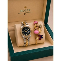 Conjunto Rolex y pulsera a juego de mujer - Imagen 2