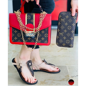 Conjunto sandalias bolso y cartera Louis Vuitton - Imagen 1