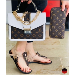 Conjunto sandalias bolso y cartera Louis Vuitton - Imagen 2