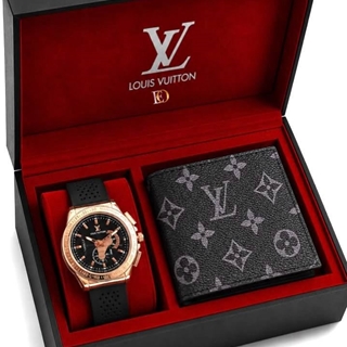 Conjunto set  reloj y cartera Louis Vuitton - Imagen 1