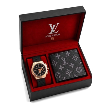 Conjunto set  reloj y cartera Louis Vuitton - Imagen 1