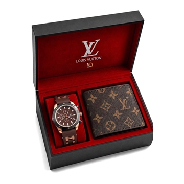 Conjunto set  reloj y cartera Louis Vuitton - Imagen 2