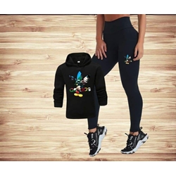 Conjunto sudadera y leggins Adidas Mickey - Imagen 1