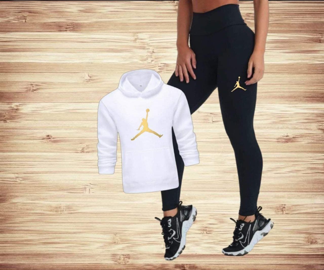 Conjunto sudadera y leggins Jordan - Imagen 2