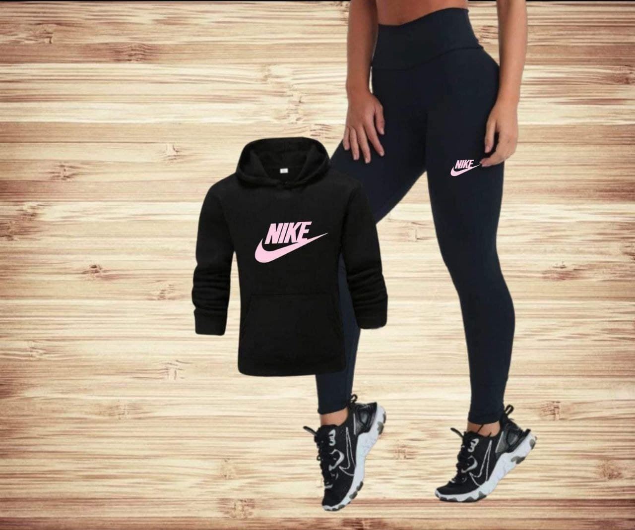 Conjunto sudadera y leggins Nike. - Imagen 1