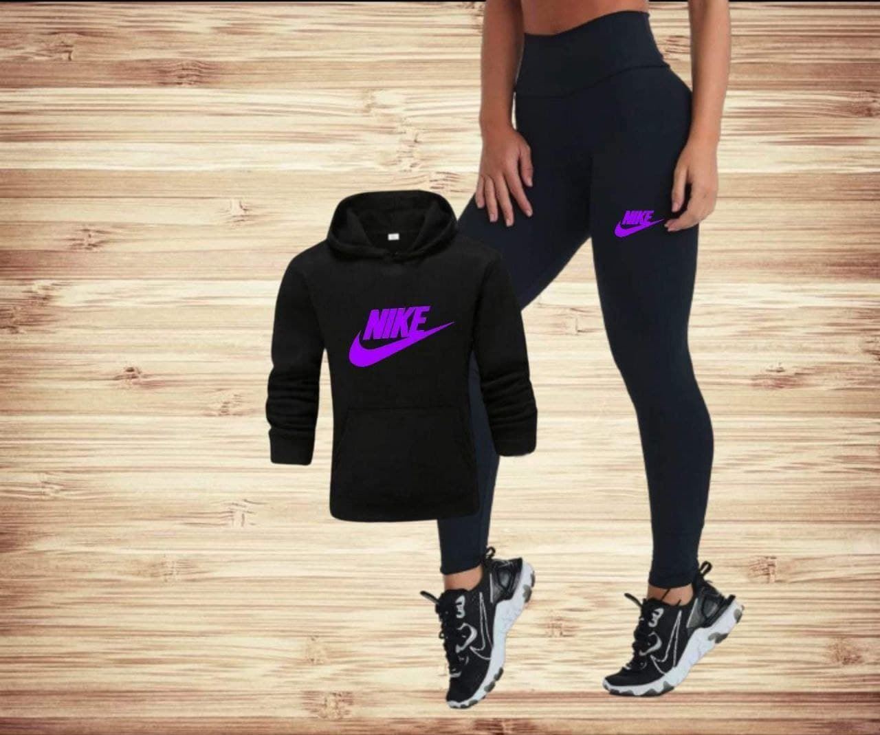 Conjunto sudadera y leggins Nike. - Imagen 2