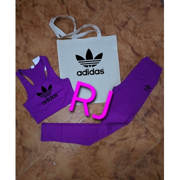 Conjunto top y  leggins y bolsa a juego Adidas - Imagen 1