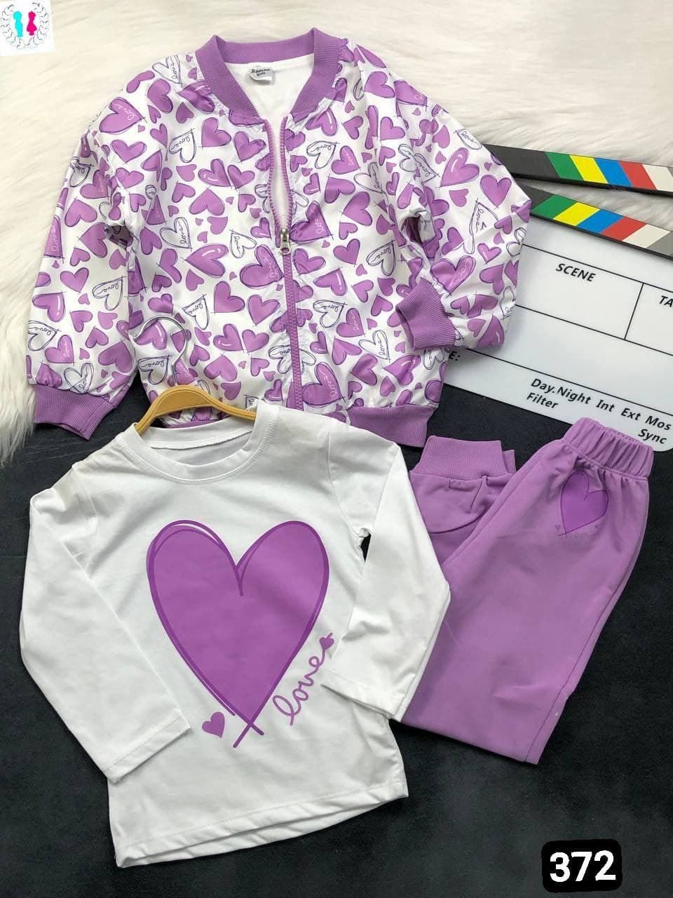 Conjunto tres piezas corazon - Imagen 1
