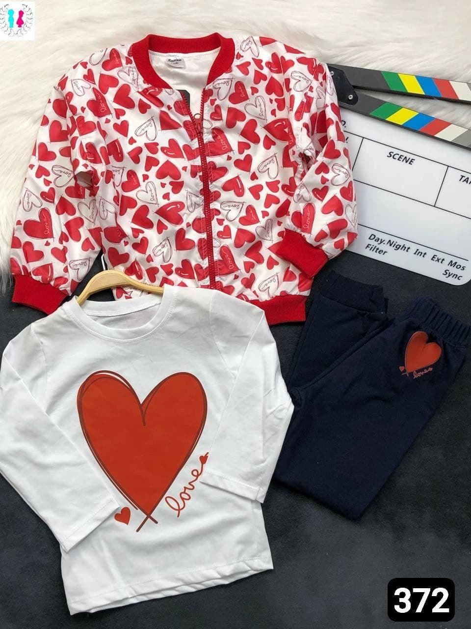 Conjunto tres piezas corazon - Imagen 3