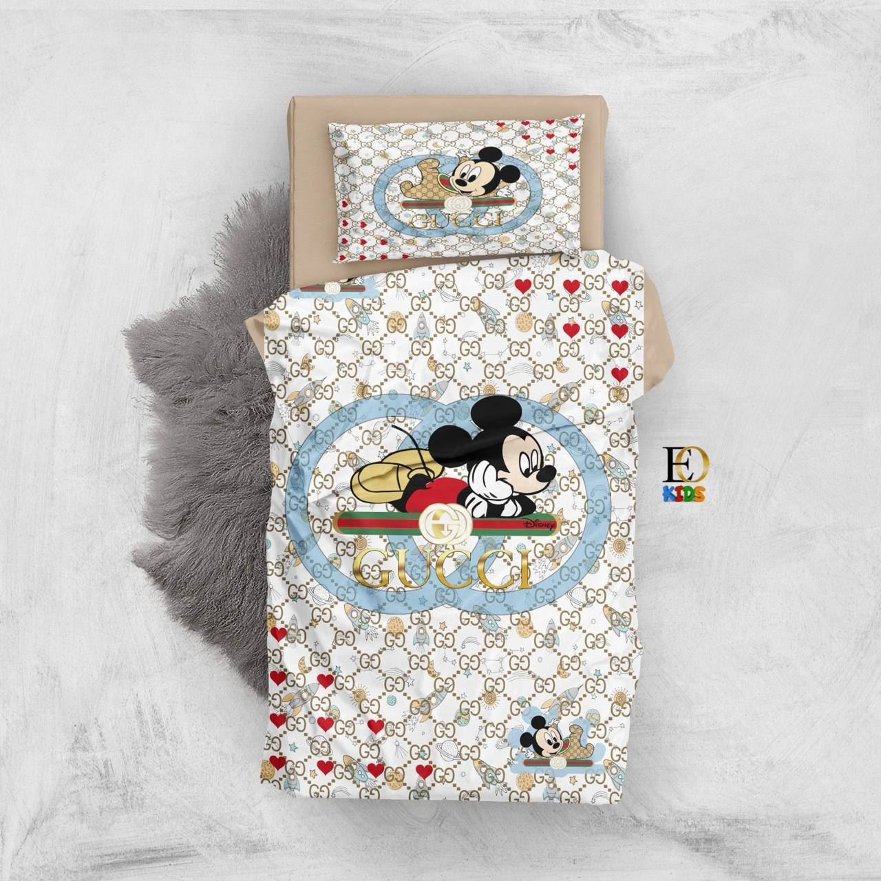 Conjunto tres piezas sábanas Gucci Mickey - Imagen 2
