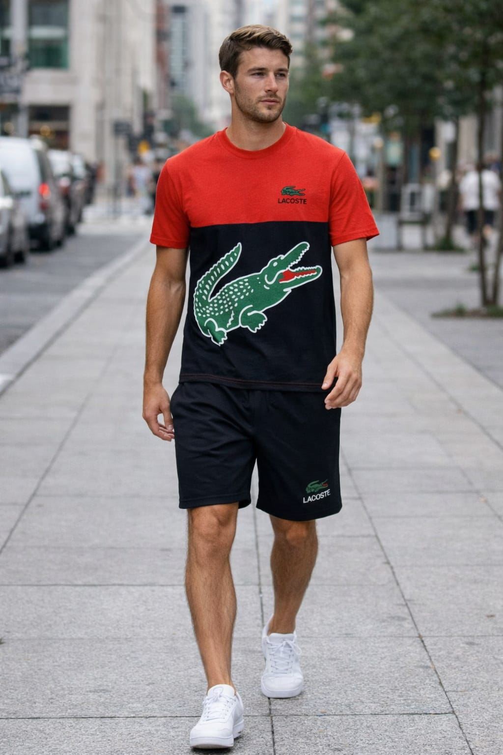 Conjunto verano camiseta y pantalón corto Lacoste - Imagen 3