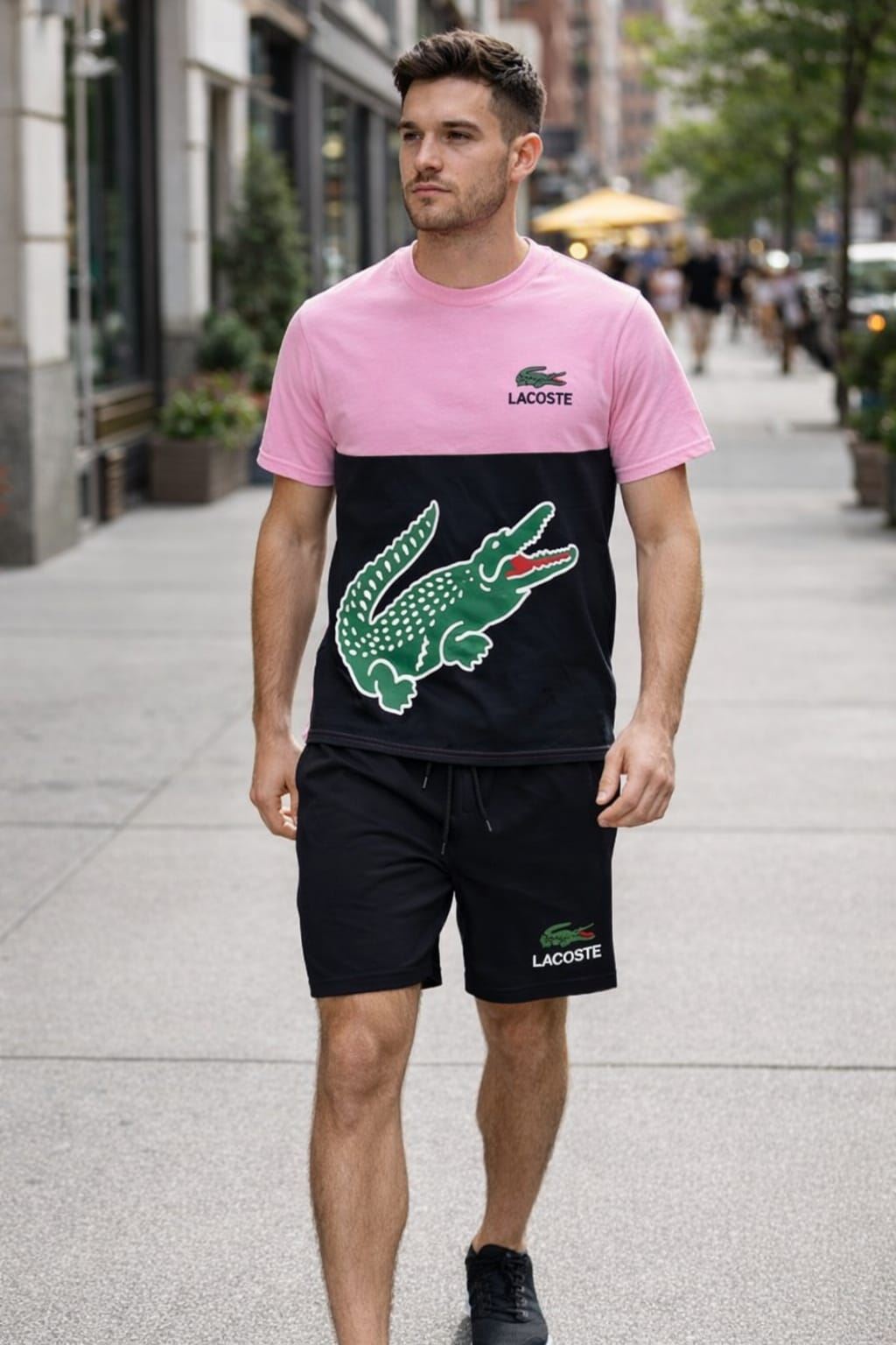 Conjunto verano camiseta y pantalón corto Lacoste - Imagen 4