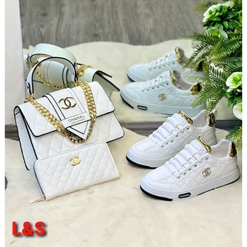 Conjunto zapatillas y bolso Chanel - Imagen 1