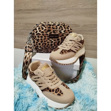Conjunto zapatillas y bolso leopardo Bimba y Lola - Imagen 2
