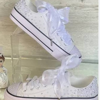 Converse bajas personalizadas comunión - Imagen 1