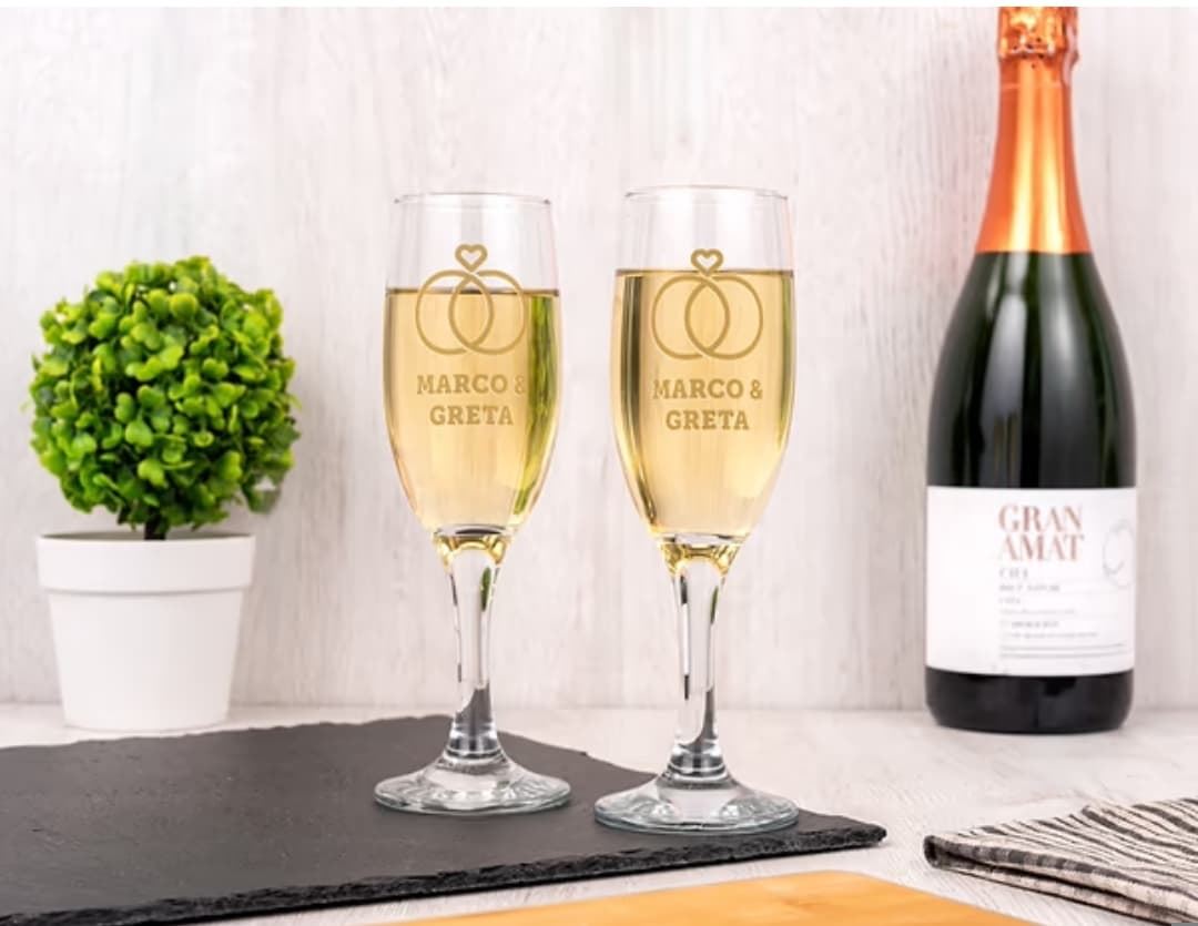 Copa de champán para novios especial Boda - Imagen 1