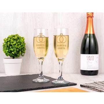Copa de champán para novios especial Boda - Imagen 1