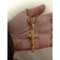 Cruz padre nuestro acero - Imagen 1