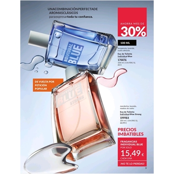 EAU de tolilette  Individual Blue Avon - Imagen 1