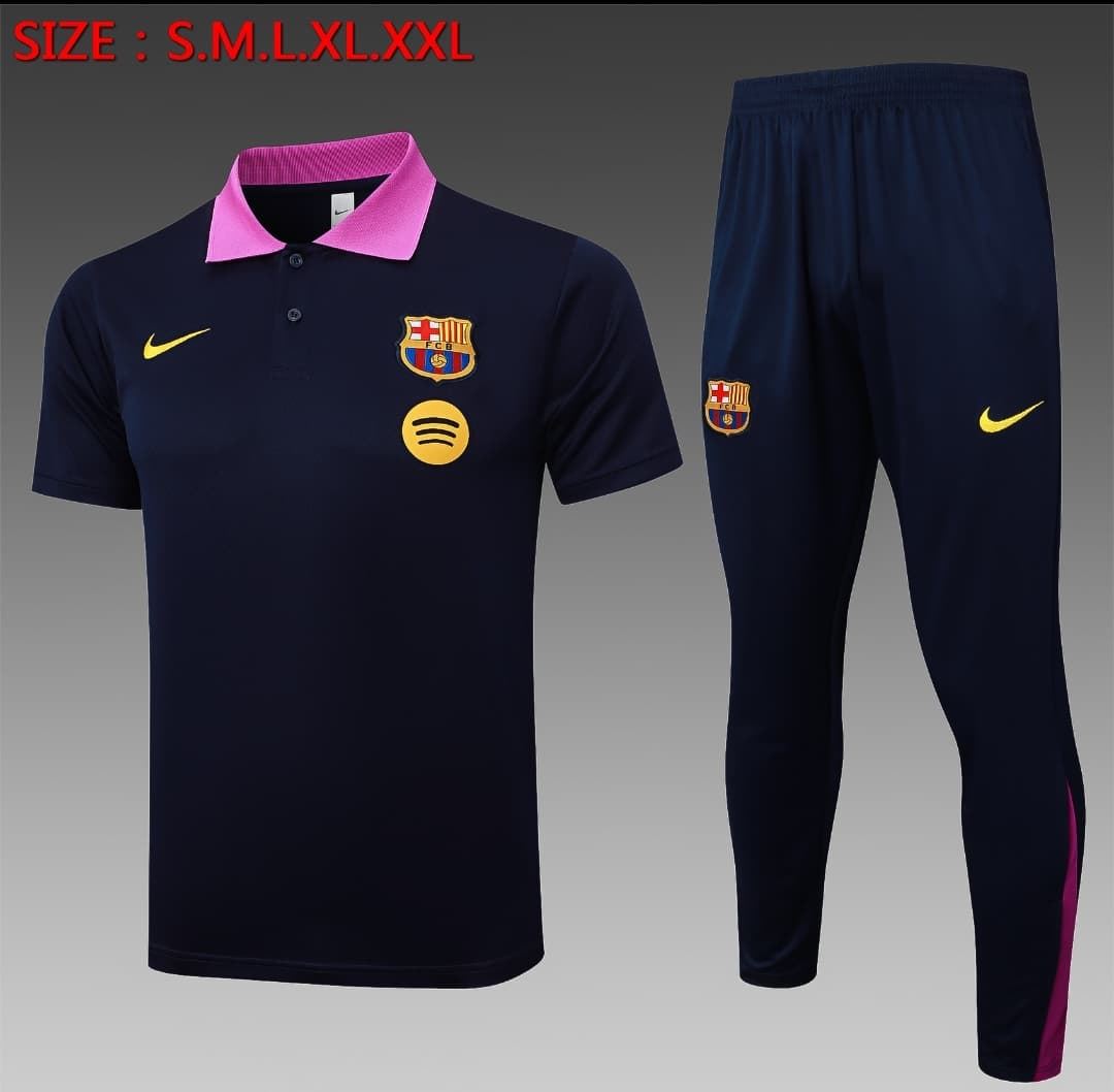 Equipación F.C Barcelona polo y pantalón largo - Imagen 2