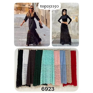 Falda larga de encaje - Imagen 1