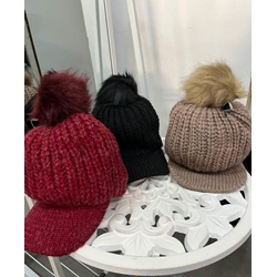 Gorro con visera de punto - Imagen 1