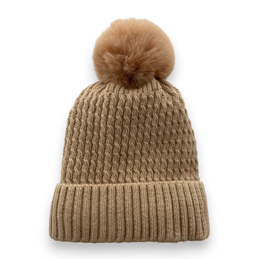 Gorro de punto con borla - Imagen 1