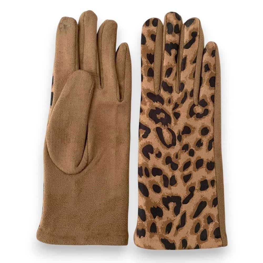 Guantes de mujer animal print - Imagen 1