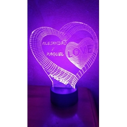 Lámpara corazón san Valentín - Imagen 1