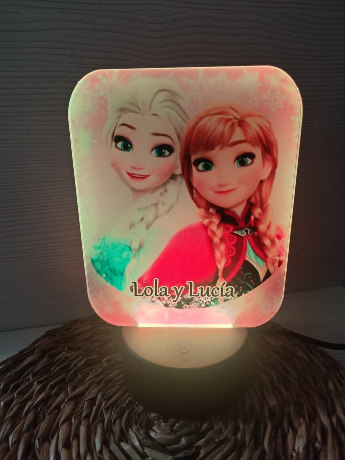 Lampara led Frozen Elsa  y Ana - Imagen 1