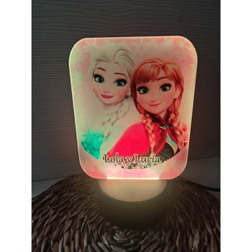 Lampara led Frozen Elsa  y Ana - Imagen 1