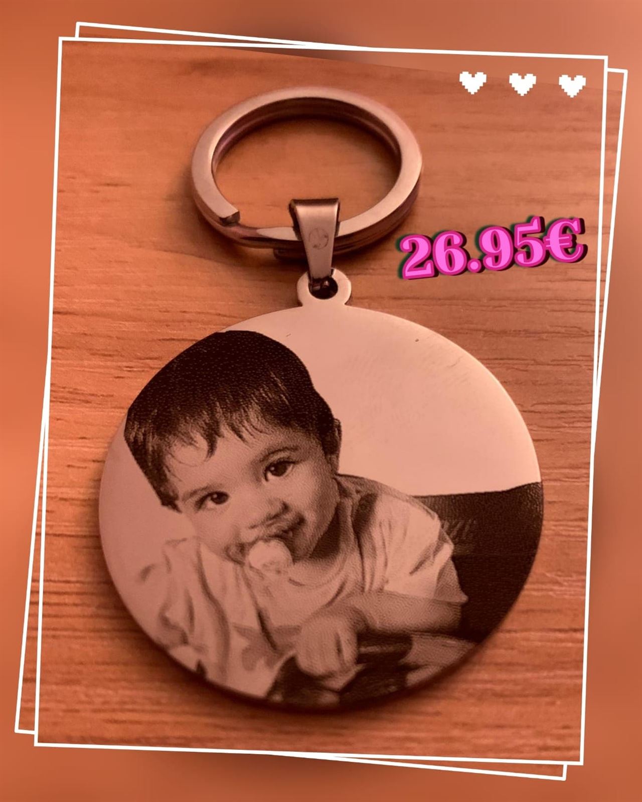 Llavero con Fotograbado ideal para regalo - Imagen 1