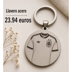 Llavero personalizado camiseta España - Imagen 1