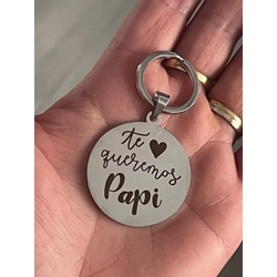 Llavero personalizado te queremos papi - Imagen 1