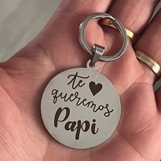 Llavero personalizado te queremos papi - Imagen 1