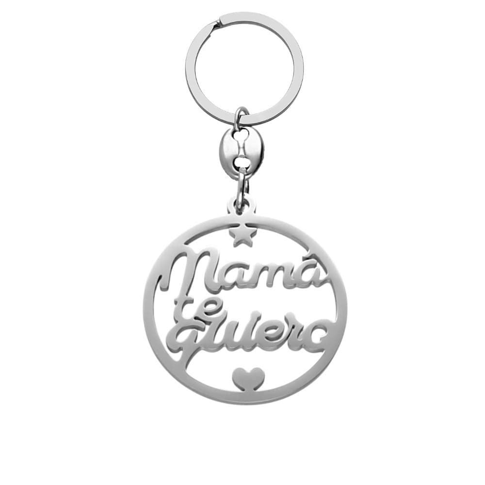 Llavero te quiero mamá acero - Imagen 1