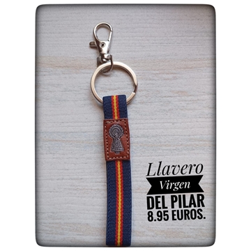 Llavero Virgen del Pilar - Imagen 1