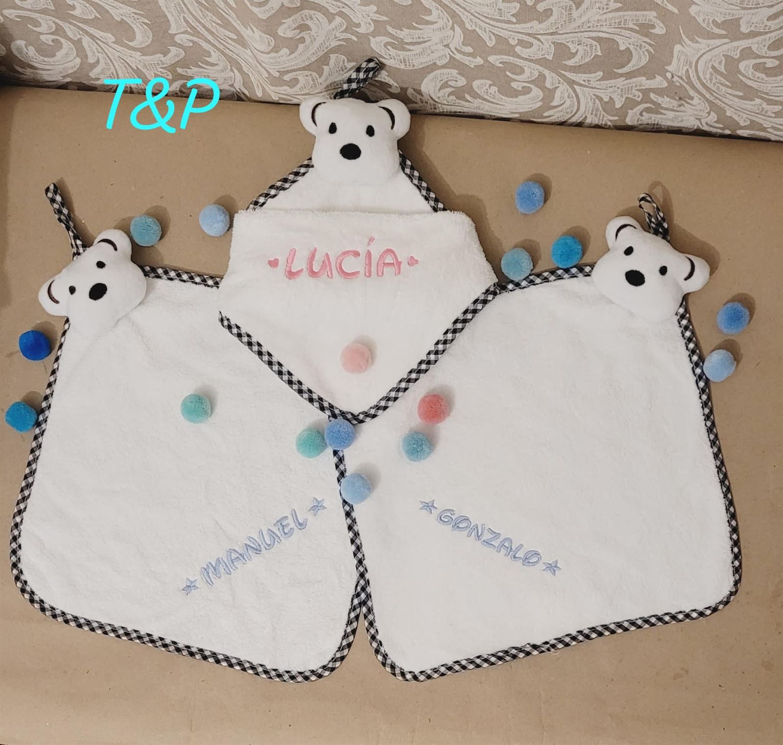 Manta Dudú de bebé  con nombre personalizado - Imagen 1