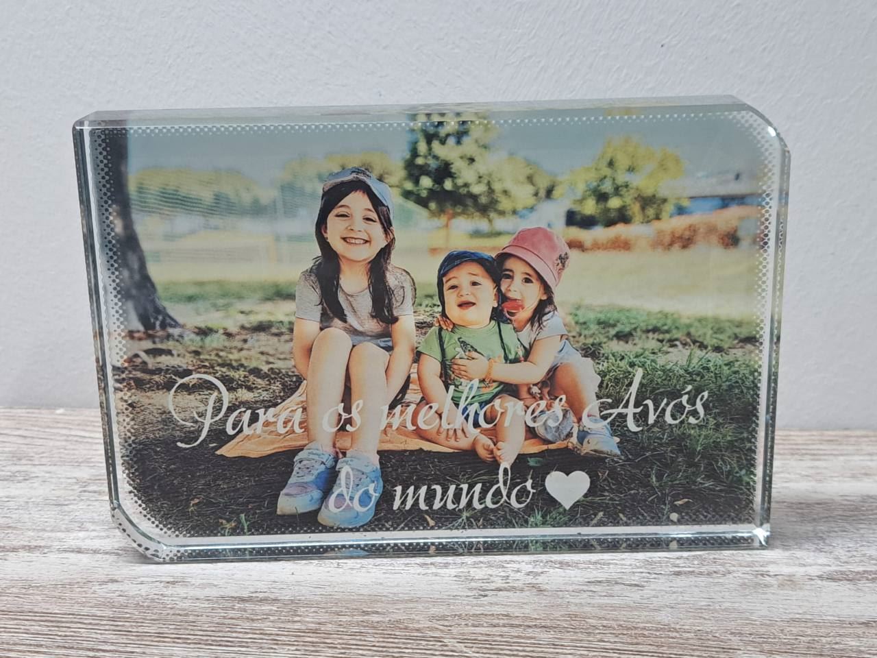Marco de cristal  con foto personalizada - Imagen 1