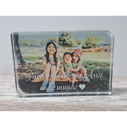 Marco de cristal  con foto personalizada - Imagen 1