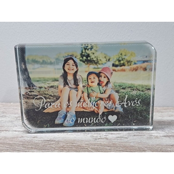 Marco de cristal  con foto personalizada - Imagen 1