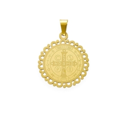 Medalla San Benito acero antiálergico - Imagen 2