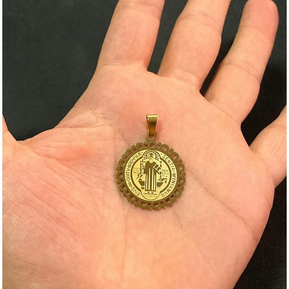 Medalla San Benito acero antiálergico - Imagen 3