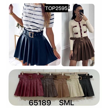 Minifalda con cinturón - Imagen 1