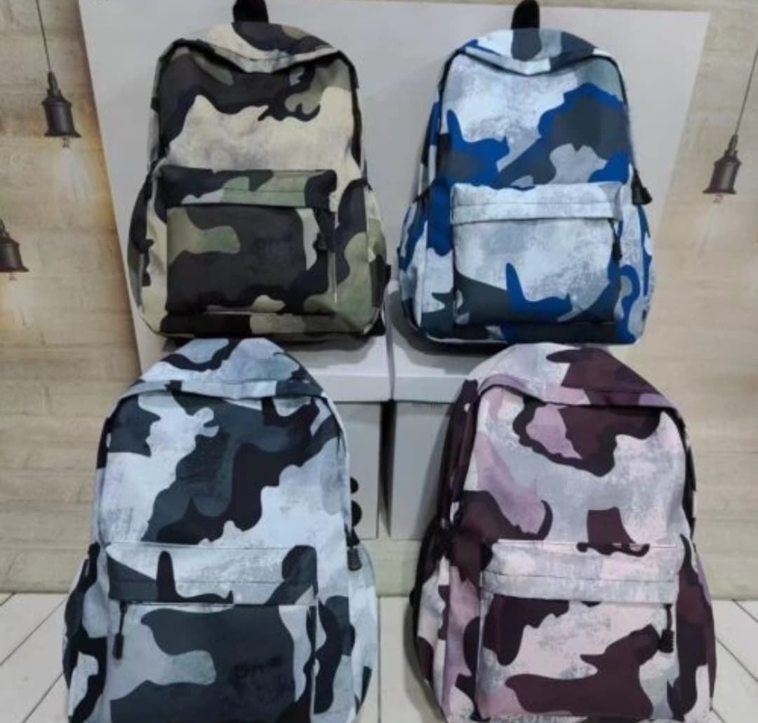 Mochila escolar infantil camuflaje - Imagen 1