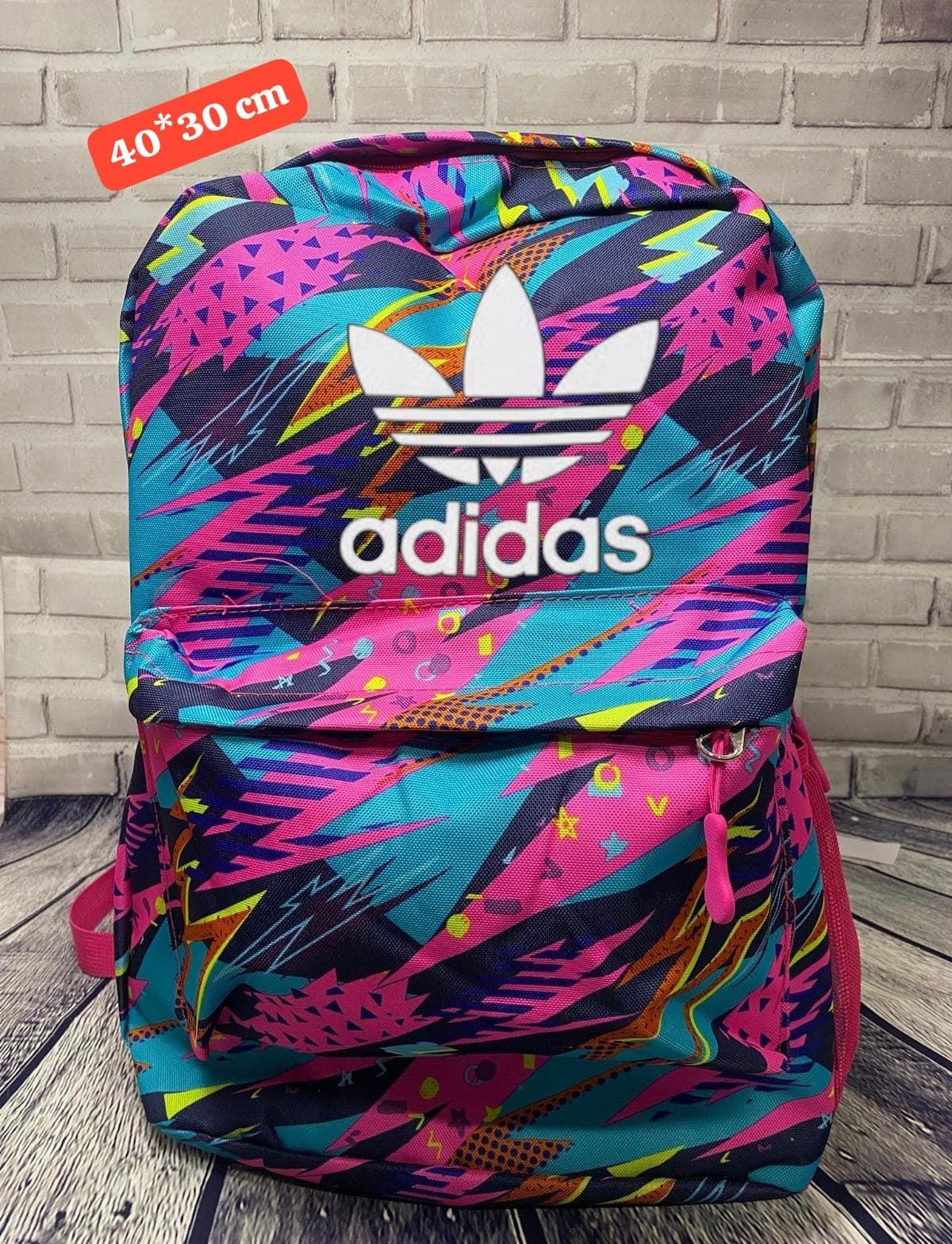 Mochila estampada escolar Adidas - Imagen 1