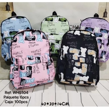 Mochila estampada Panda Studio - Imagen 1